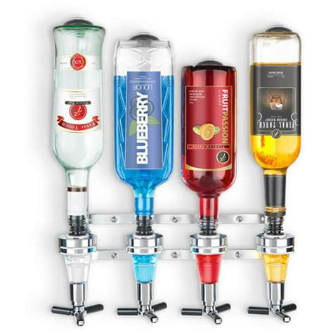 4 bottle liquor dispenser|best wall mounted liquor dispenser.